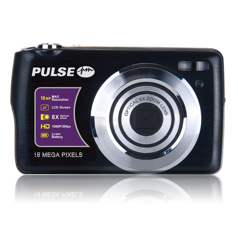 PULSE 8x Optical Zoom Compact Camera BLACK