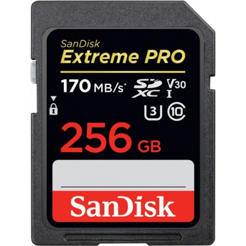 SanDisk Extreme Pro 256GB 170MB/s SDXC UHS-I Memory Card