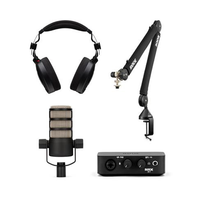 Rode Streamers Intermediate Creators Kit - NTH-100, PSA1+, PodMic & AI-1