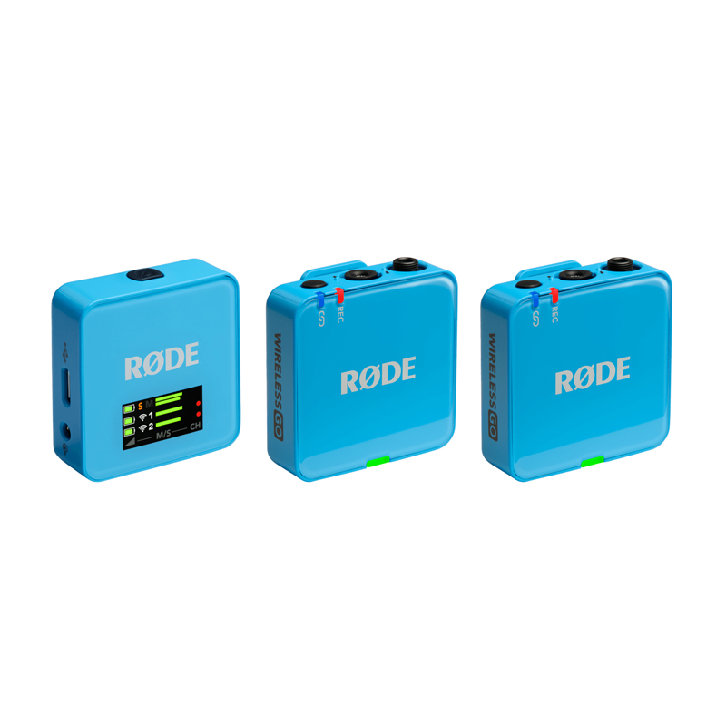 Rode Wireless GO III Dual Channel Compact Wireless Microphone System (2.4 GHz) - Blue
