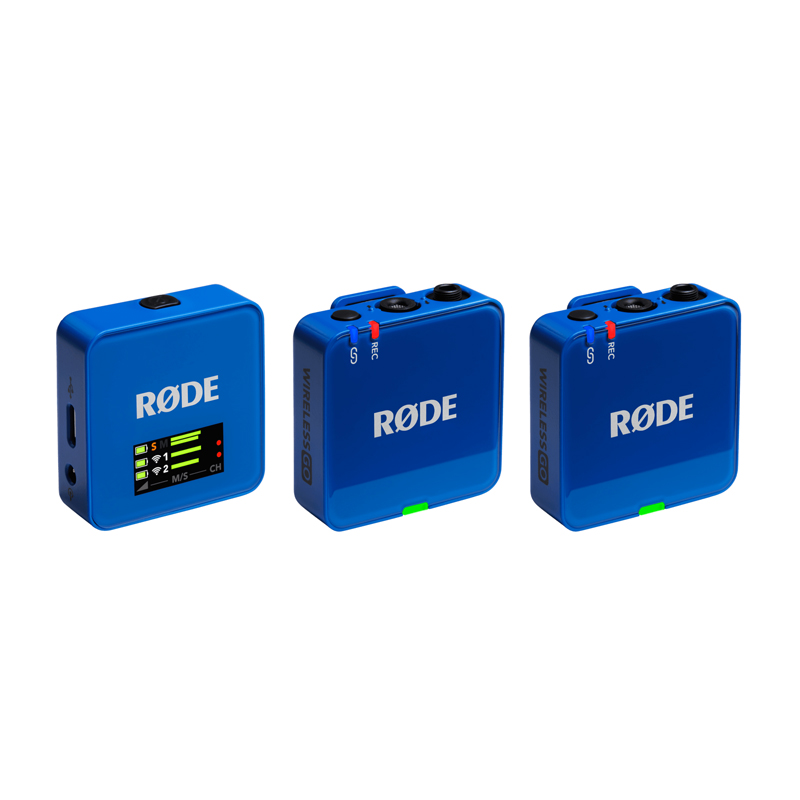 Rode Wireless GO III Dual Channel Compact Wireless Microphone System (2.4 GHz) - Cobalt