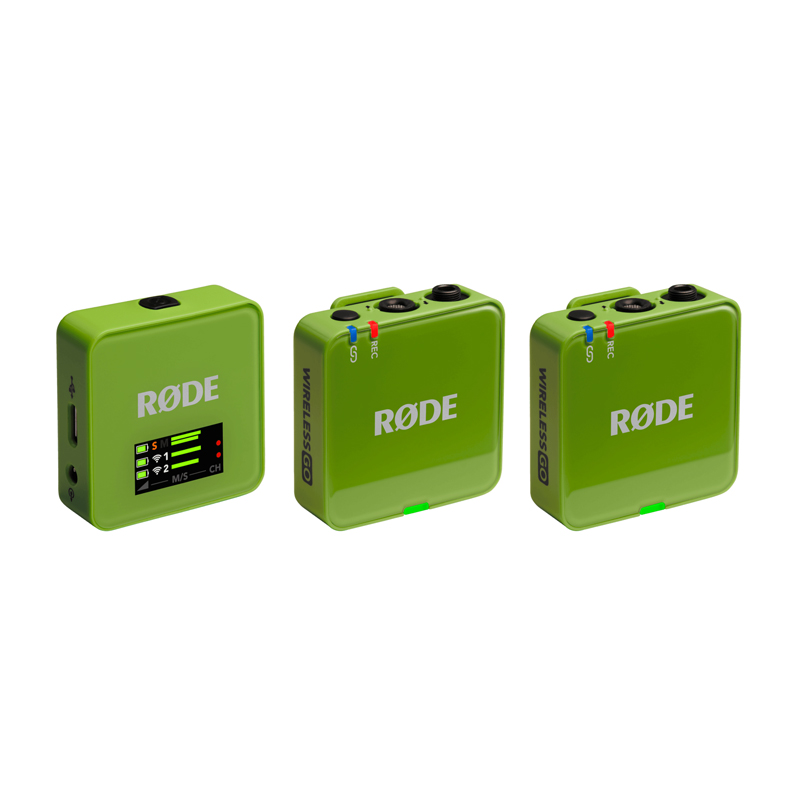 Rode Wireless GO III Dual Channel Compact Wireless Microphone System (2.4 GHz) - Green