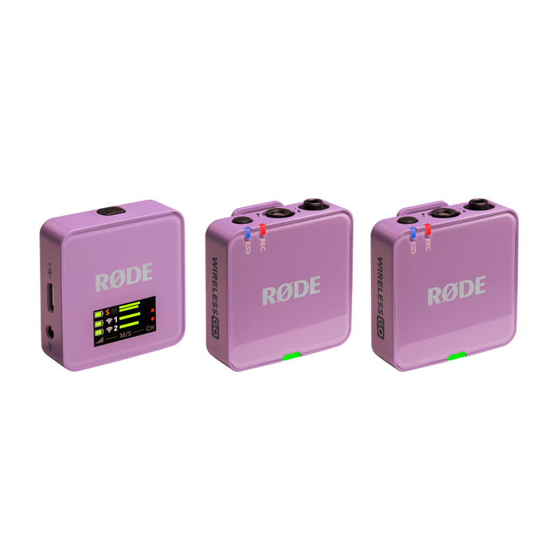 Rode Wireless GO III Dual Channel Compact Wireless Microphone System (2.4 GHz) - Lilac