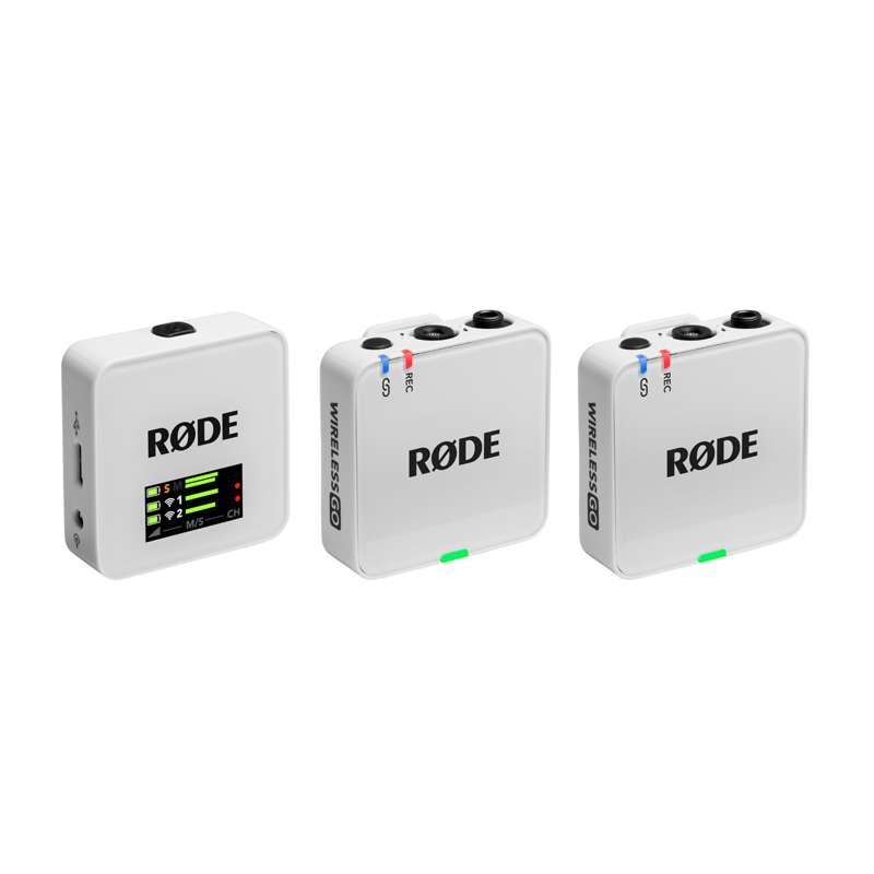 Rode Wireless GO III Dual Channel Compact Wireless Microphone System (2.4 GHz) - White