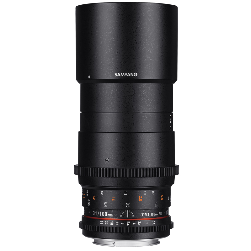 Samyang 100mm Macro T3.1 VDSLR II Canon EOS Full Frame Lens