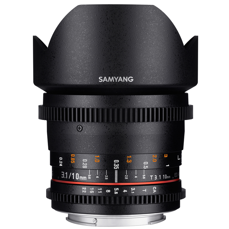 Samyang 10mm T3.1 VDSLR II Canon EOS APS-C Lens