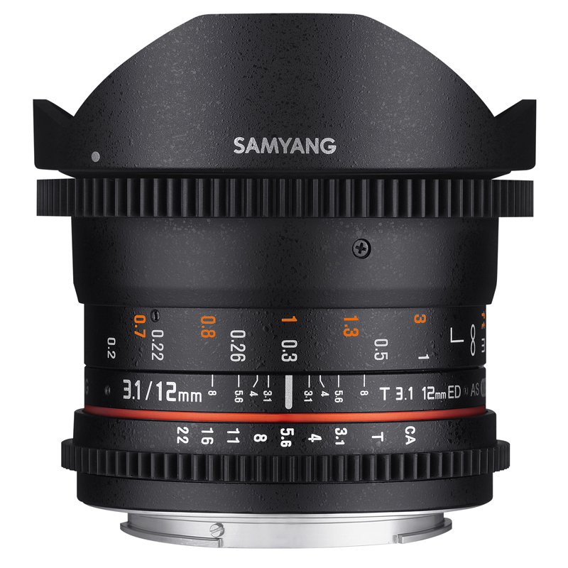 Samyang 12mm T3.1 VDSLR II Canon EOS Full Frame Lens