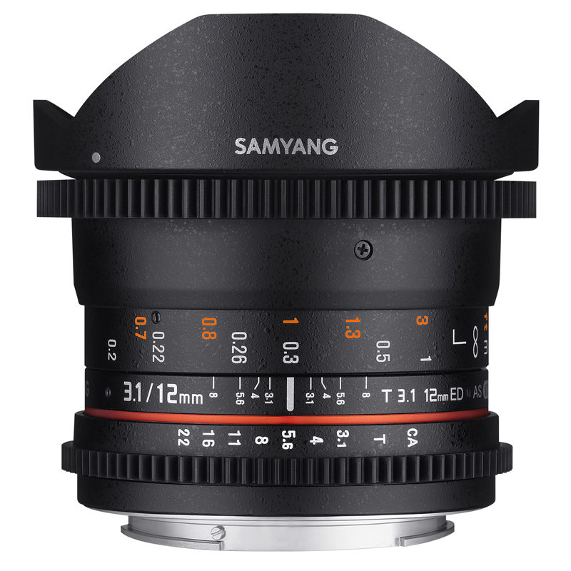 Samyang 12mm T3.1 VDSLR II Nikon Full Frame Lens