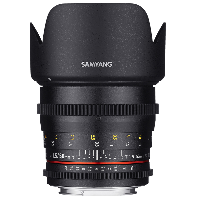 Samyang 50mm T1.5 VDSLR II Canon EOS Full Frame Lens