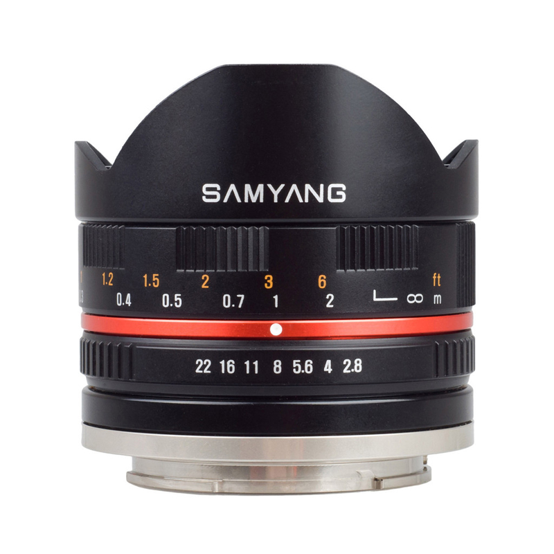 Samyang 8mm Fisheye F2.8 Fuji X UMC Lens (Black)