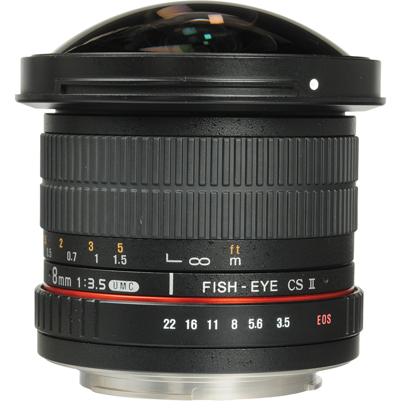 Samyang 8mm Fisheye F3.5 Canon EOS APS-C Lens