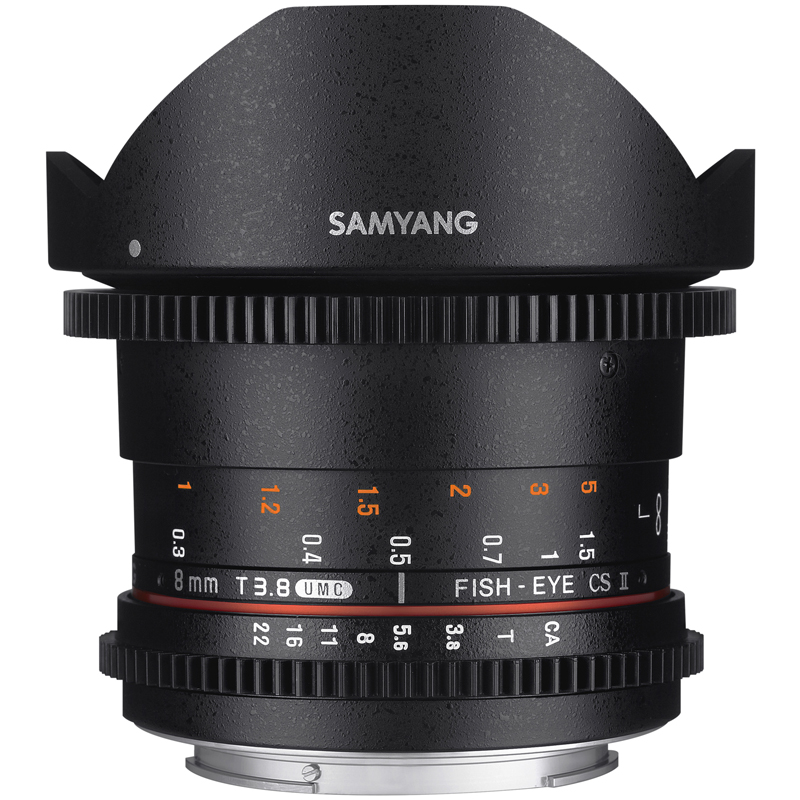 Samyang 8mm Fisheye T3.8 VDSLR II Sony E APS-C Lens