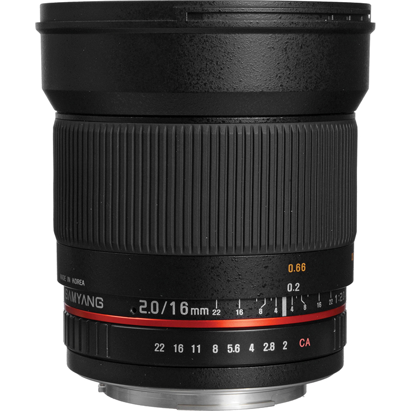 Samyang 16mm f2.0 ED AS UMC CS Canon EOS APS-C Lens