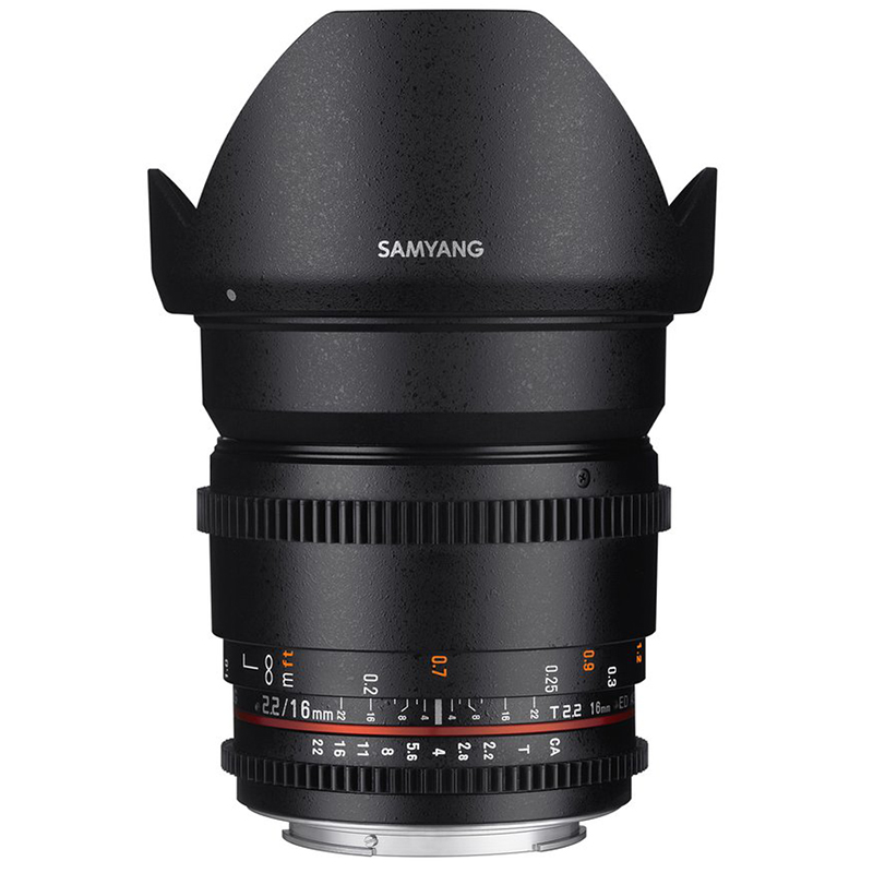 Samyang 16mm T2.2 VDSLR II Canon EOS APS-C Lens