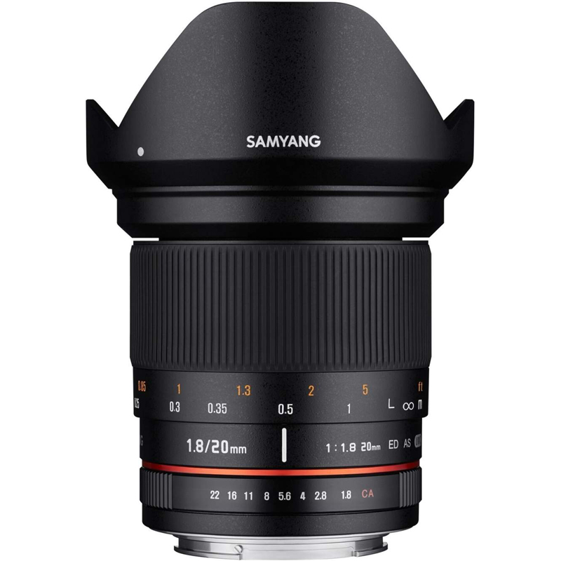 Samyang 20mm F1.8 UMC II Lens for Canon EF