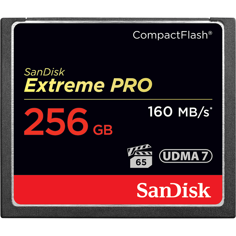 SanDisk Extreme Pro Compact Flash Memory Cards 160MB/s (256GB)