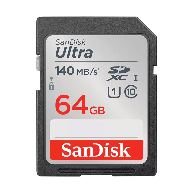 SanDisk Ultra SDXC 64GB 140MB/S R UHS-I Card