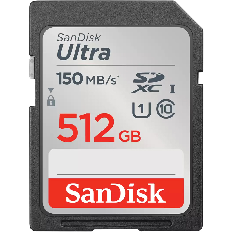 SanDisk Ultra SDXC 512GB 150MB/S R UHS-I Card