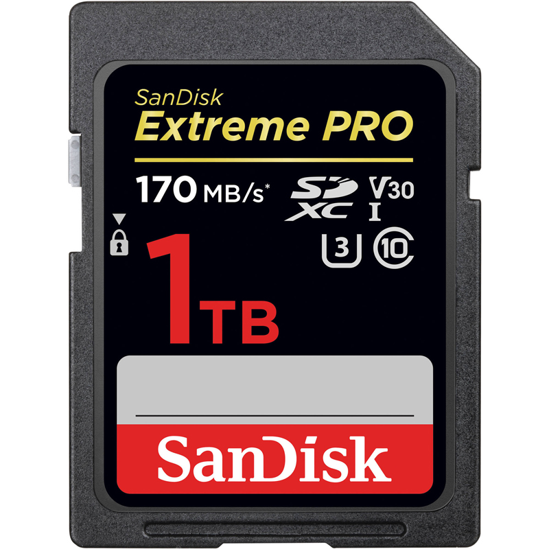 SanDisk Extreme Pro 1TB 170MB/s SDXC UHS-I Memory SD Card