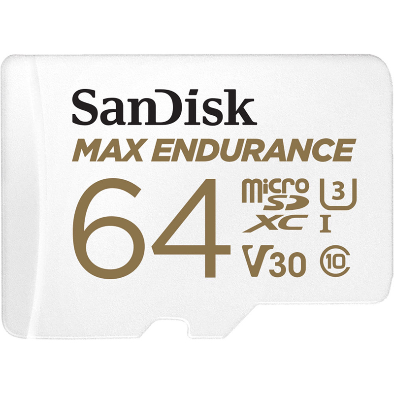 SanDisk MAX ENDURANCE 64GB microSD Card R100 W40