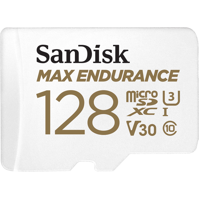 SanDisk MAX ENDURANCE 128GB microSD Card R100 W40