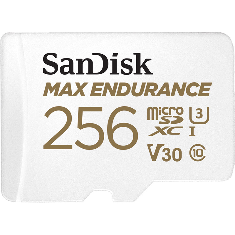 SanDisk MAX ENDURANCE 256GB microSD Card R100 W40