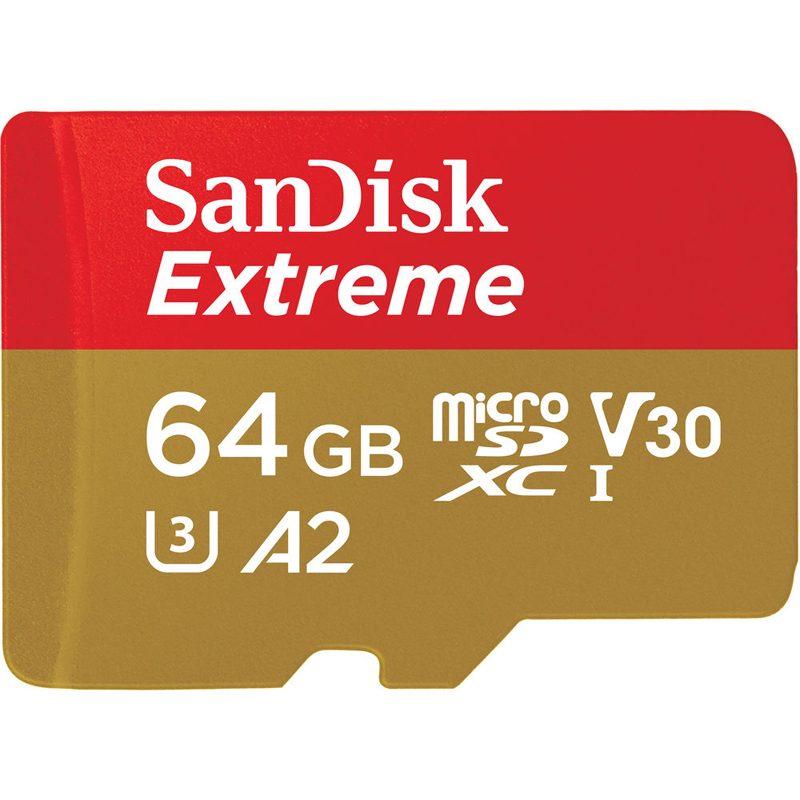 SanDisk Extreme microSDXC UHS-I 160MB/s Memory Card (64GB)