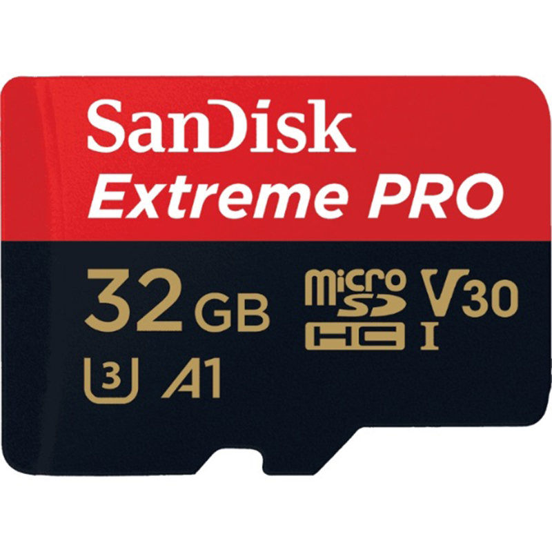 SanDisk Extreme PRO microSDHC UHS-I Card 32GB Read 100MB/S Write 90MB/S