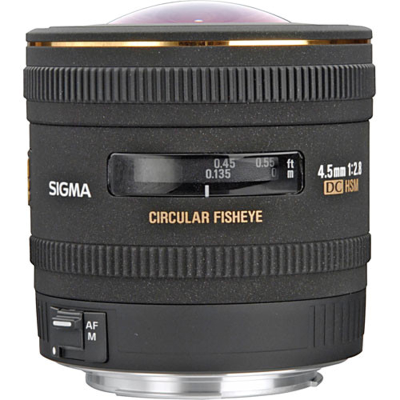 Sigma 4.5mm F2.8 EX DC HSM Circular Fisheye Lens For Pentax