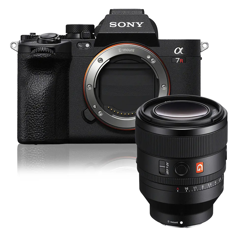 Sony Alpha A7R V Body w/ FE 50mm f/1.2 GM Prime Lens Compact System Camera
