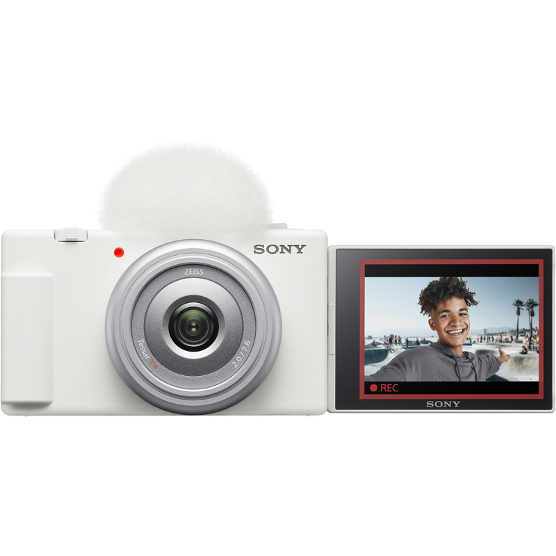 Sony ZV-1F White Digital Vlog Camera