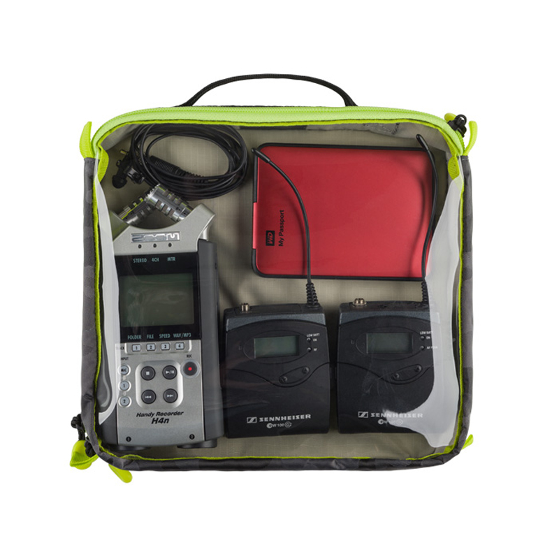 Tenba Cable Duo 8 Cable Pouch - Black Camouflage/Lime