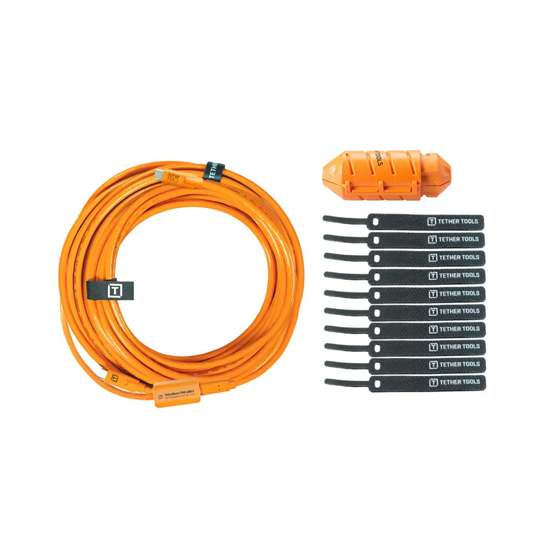 Tether Tools Tetherboost Pro USB-C to USB-3.0 Right Angle Micro B 9.4m Kit