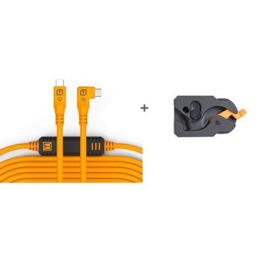 Tether Tools Tetherguard 9.4m USB-C Leverlock & Cable Kit Orange
