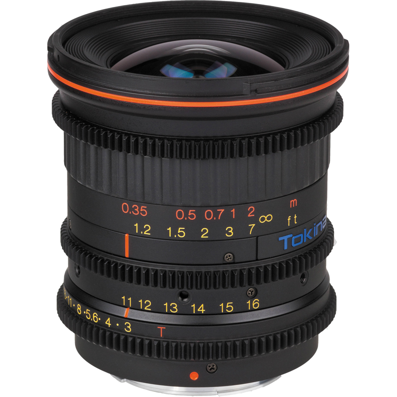 Tokina Cinema 11-16mm T3.0 with Canon EF Mount Lens