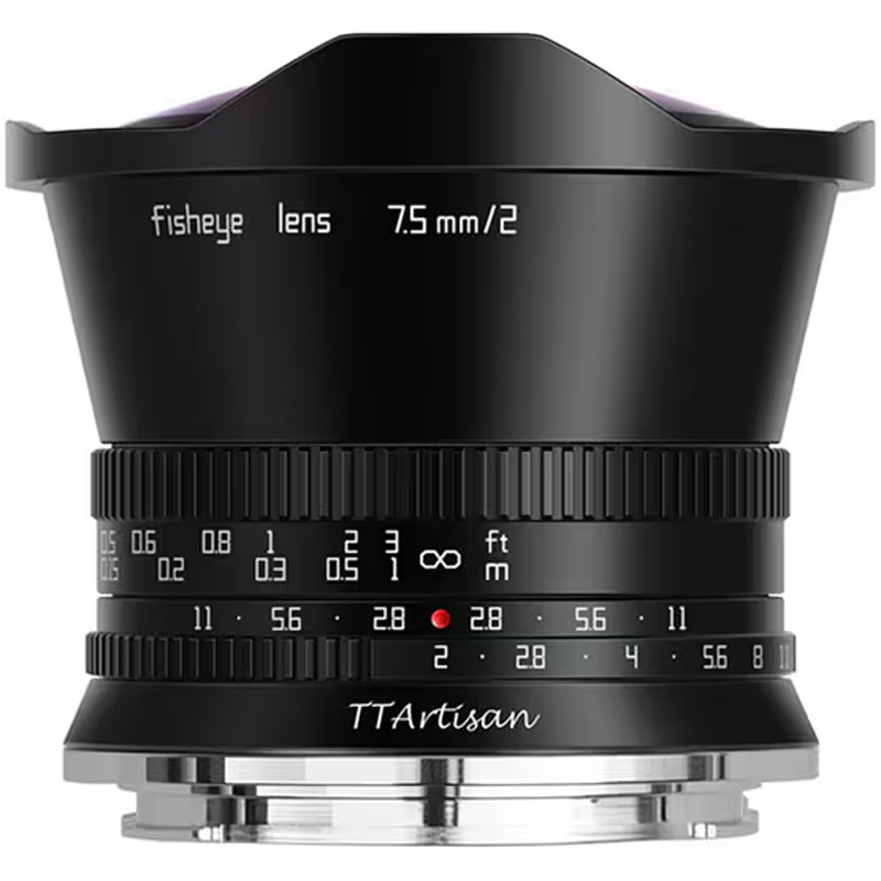 TTArtisan 7.5mm f/2 Fisheye Nikon Z Mount Lens (APS-C) Black