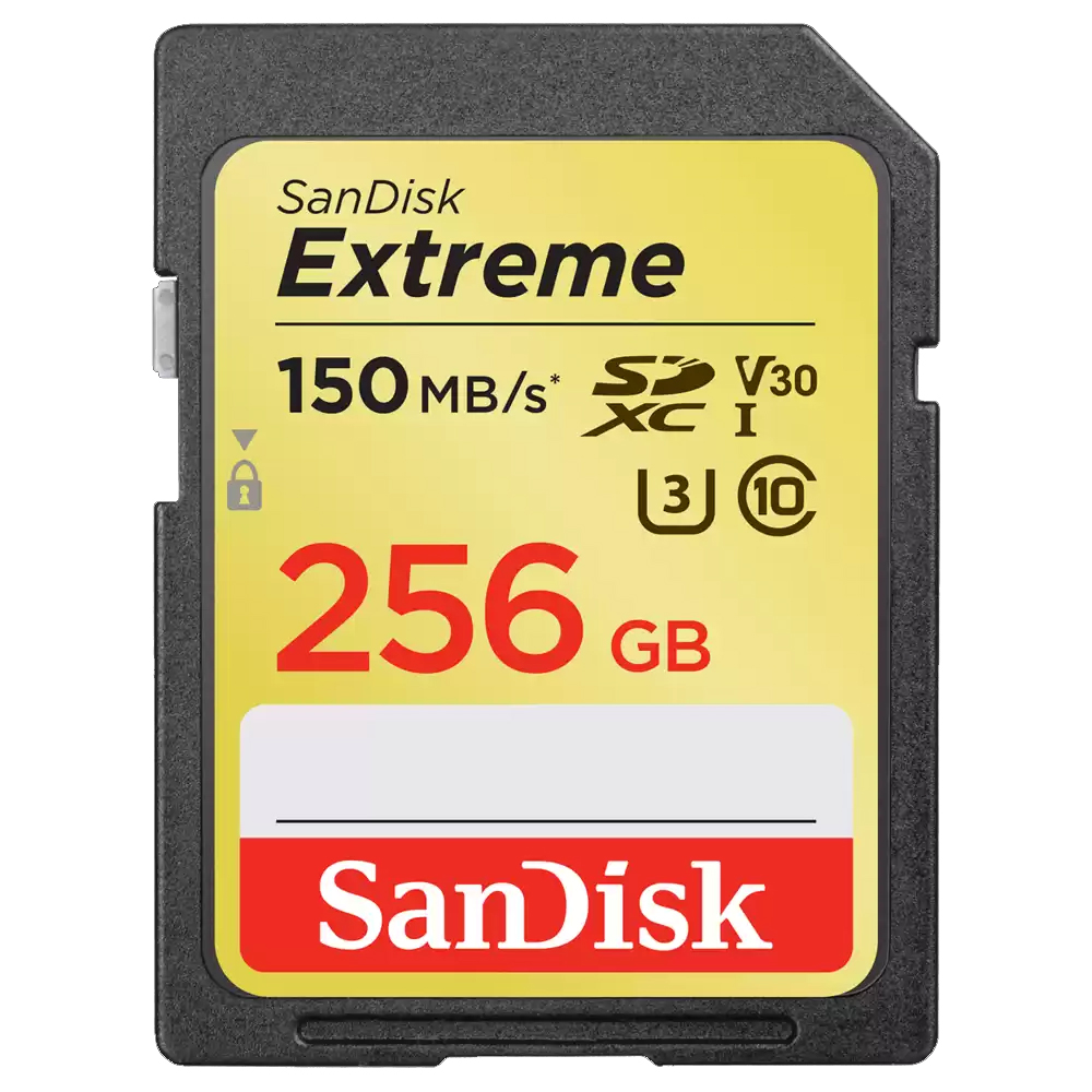 SanDisk Extreme SDXC UHS-I 150MB/s SD Memory Card (256GB)