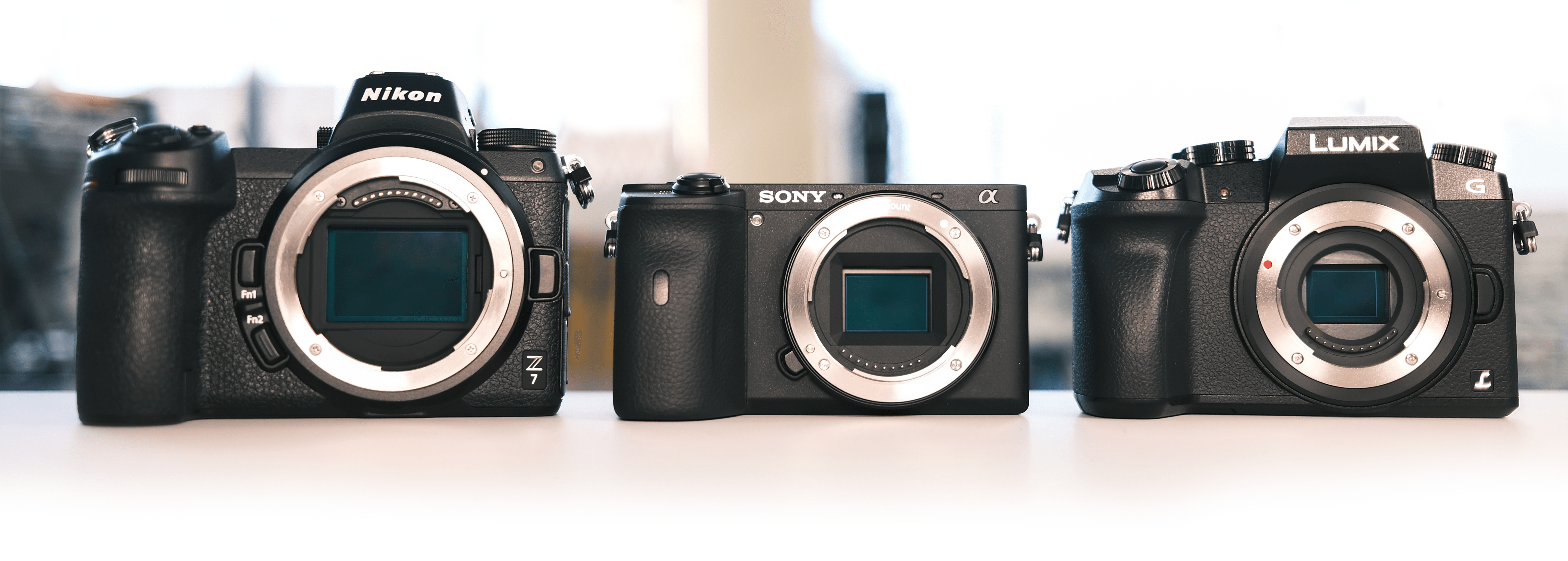 Different sensor sizes
